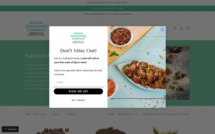 Hawaiian Sea Salt, Seasonings & Spices – Holiday Gift Sets & Black Friday Deals - Kailua Seasoning Company