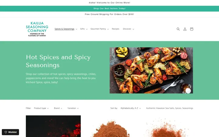 Hawaiian Sea Salt, Seasonings & Spices Online Store
