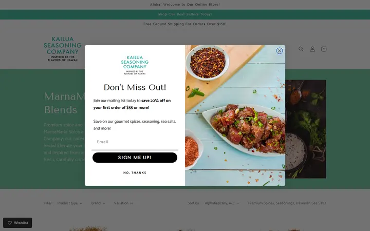 Premium Hawaiian Spices, Seasoning Blends & Sea Salts Online - Kailua Seasoning Company