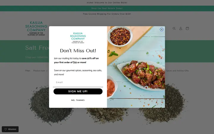 Hawaiian Sea Salt, Seasonings, Spices, Gifts & More Online Store - Kailua Seasoning Company