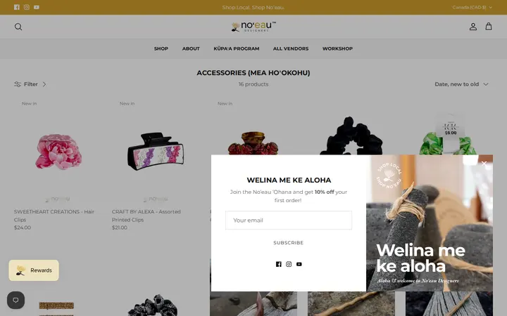 /collections/accessories-new/Hair-Accessories — Noʻeau Designers - Ka Makana Aliʻi