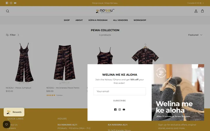 /collections/pewa-collection — Noʻeau Designers - Ka Makana Aliʻi