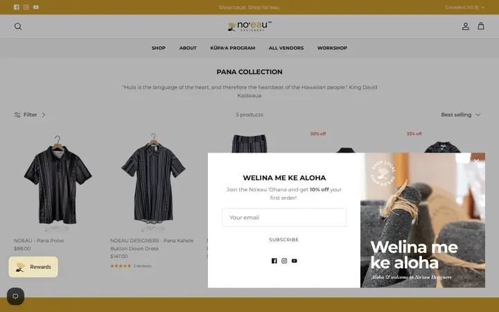 /collections/pana-collection — Noʻeau Designers - Ka Makana Aliʻi