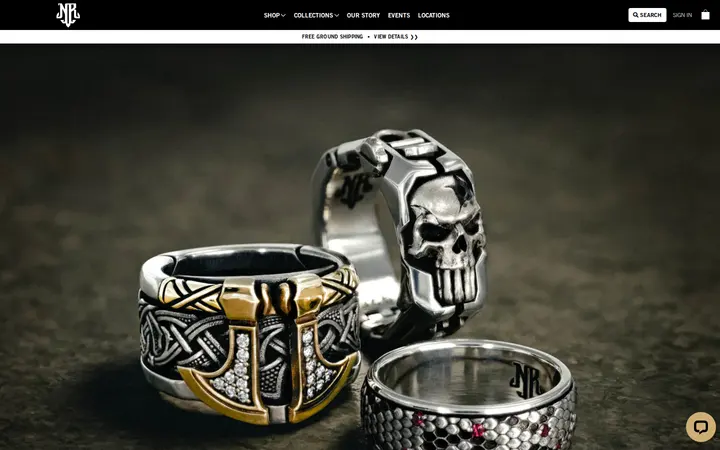 Website of NightRider Jewelry
