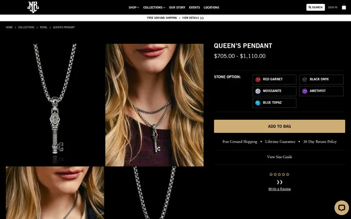 /shop/pendants/queens-pendant — NightRider Jewelry