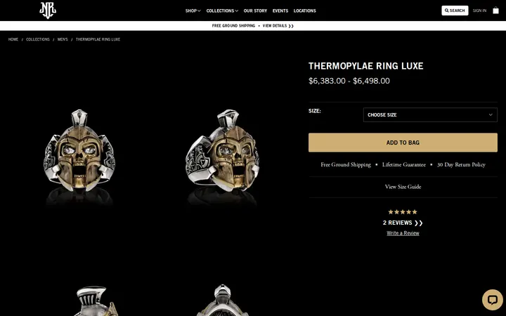 /shop/luxe/thermopylae-ring-luxe-edition — NightRider Jewelry