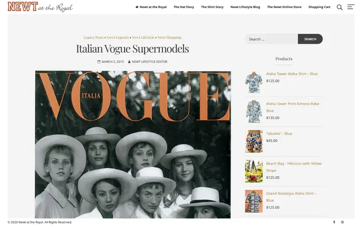 /italian-vogue-supermodels — Newt At the Royal