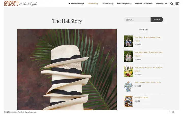 /the-hat-story — Newt At the Royal