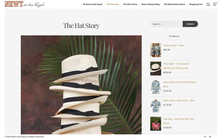 /the-hat-story — Newt At the Royal