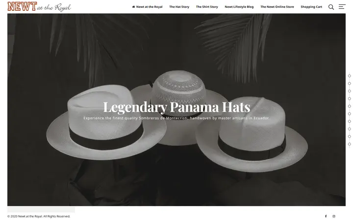 Website of Newt At the Royal