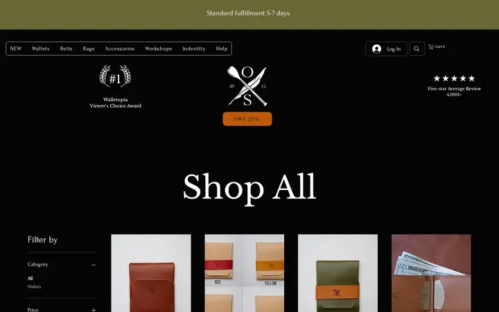 /shop — Open Sea Leather Co. (Now Hook and Hide on the corner)