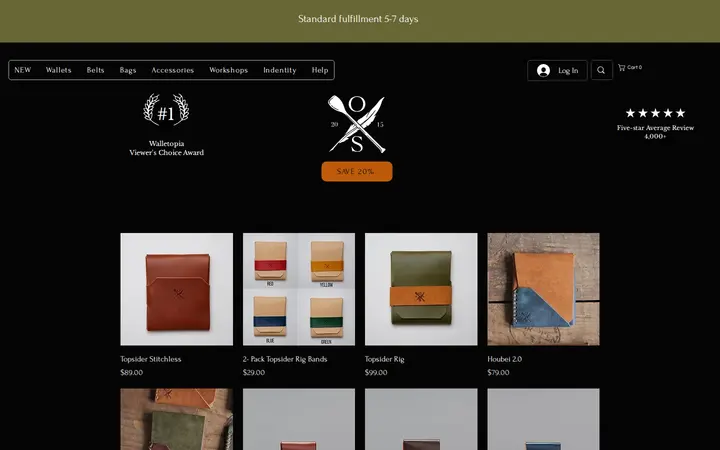 /vertical-wallets — Open Sea Leather Co. (Now Hook and Hide on the corner)