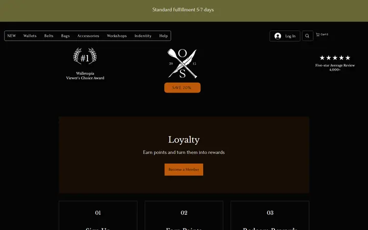 /loyalty — Open Sea Leather Co. (Now Hook and Hide on the corner)