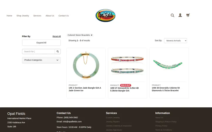 /shop/BRACELET/Colored-Stone-Bracelets.htm — Opal Fields