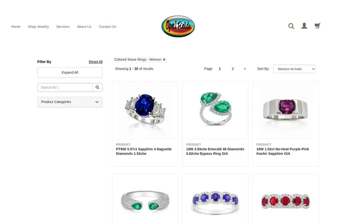 /shop/RING/Colored-Stone-Rings----Women.htm — Opal Fields