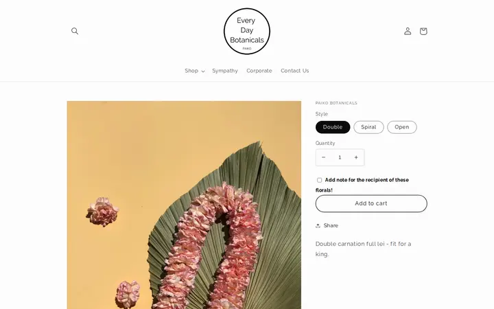/products/pua-lei-elvis — Paiko