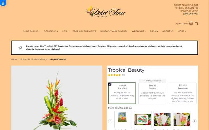 /kailua-picket-fence-florist/tropical-beauty.html — Picket Fence Florist