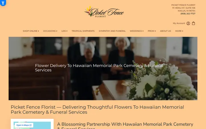 /nearby/hawaiian-memorial-park-cemetery-funeral-services — Picket Fence Florist