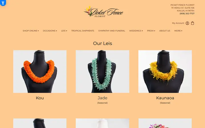/leis — Picket Fence Florist