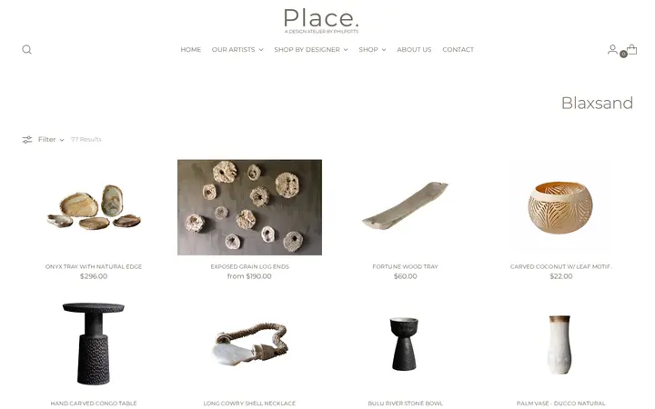 /collections/blaxsand — Place., A Design Atelier by Philpotts