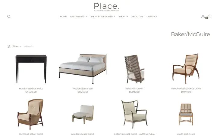 /collections/baker-mcguire — Place., A Design Atelier by Philpotts