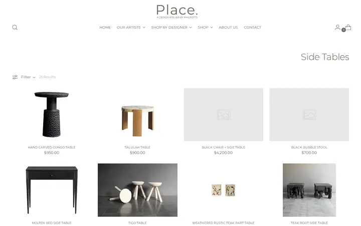 /collections/side-tables — Place., A Design Atelier by Philpotts