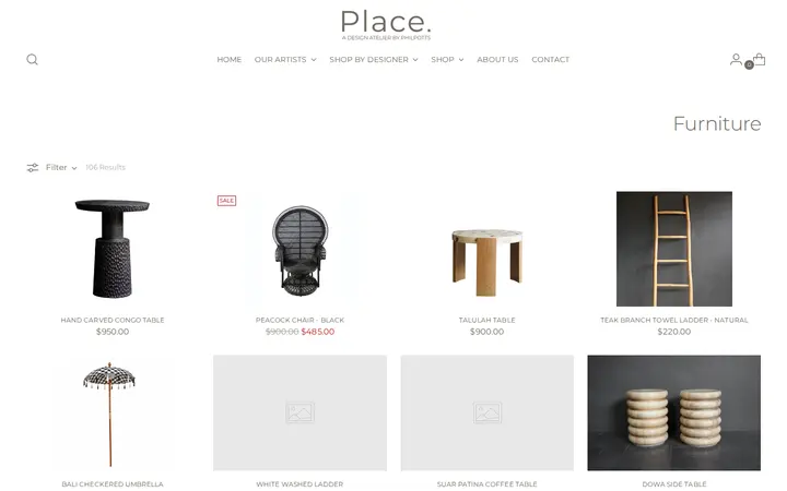 /collections/furniture — Place., A Design Atelier by Philpotts
