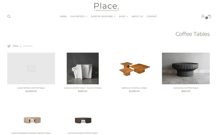 /collections/coffee-tables — Place., A Design Atelier by Philpotts