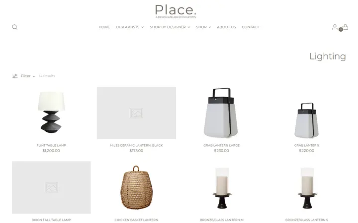 /collections/lighting — Place., A Design Atelier by Philpotts