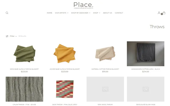 /collections/throws — Place., A Design Atelier by Philpotts
