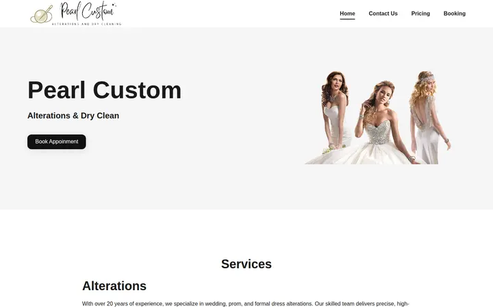 Website of Pearl Custom
