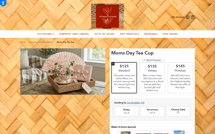 /kaneohe-pomaikai-flowers-gifts-of-aloha/moms-day-tea-cup.html — Pōmaikaʻi Flowers & Gifts of Aloha