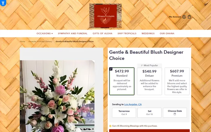 /kaneohe-pomaikai-flowers-gifts-of-aloha/gentle-beautiful-blush-designer-choice.html — Pōmaikaʻi Flowers & Gifts of Aloha