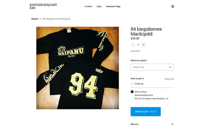 /product/94-longsleeves-black-gold/17 — Rasta Headquarters