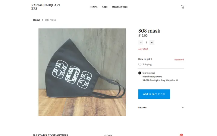 /product/808-mask/72 — Rasta Headquarters