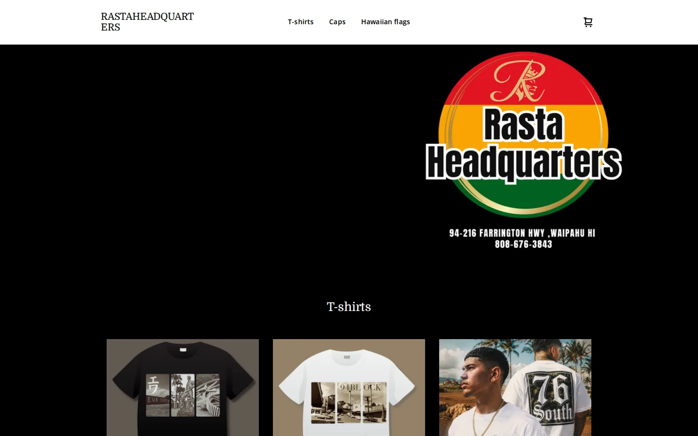 Captured website of Rasta Headquarters