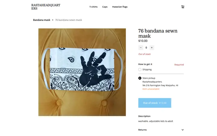 /product/76-bandana-sewn-mask/48 — Rasta Headquarters
