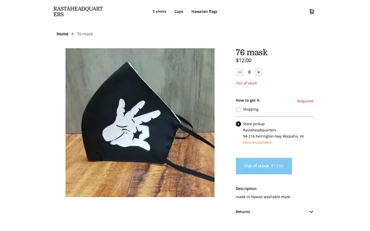 /product/76-mask/62 — Rasta Headquarters