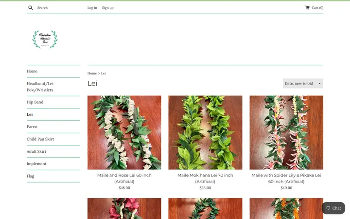 /collections/hawaiian-lei — Rainbow Hawaii Muumuu Factory