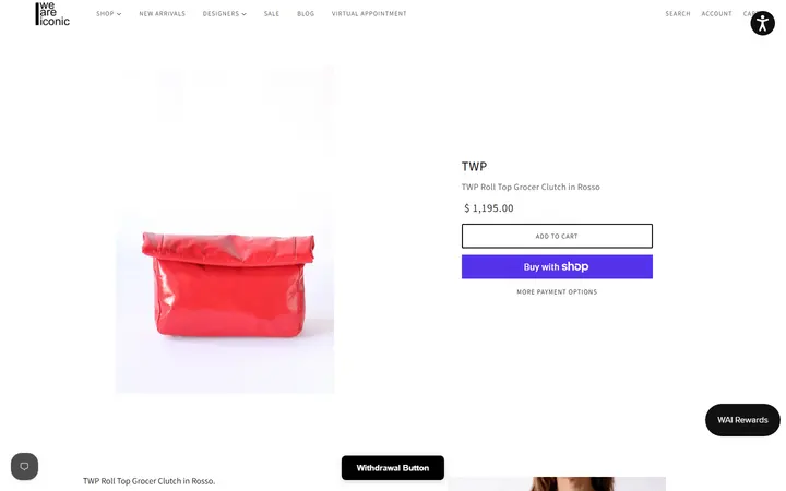 /collections/accessories-2/products/twp-roll-top-grocer-clutch-in-rosso — WE ARE ICONIC