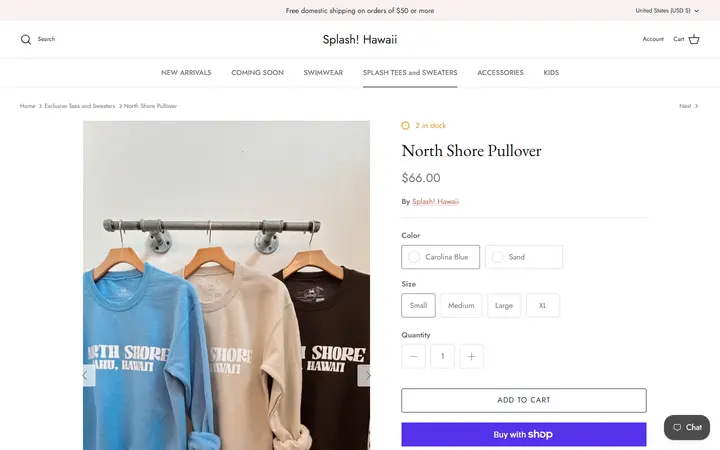 /collections/apparel/products/north-shore-pullover — Splash! Hawaii Kailua