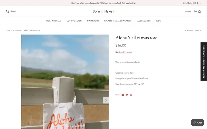 /collections/accessories/products/aloha-yall-tote — Splash! Hawaii Kailua