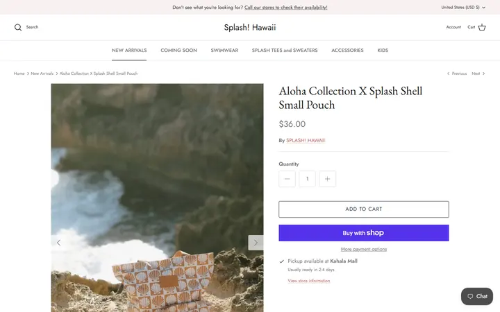 /collections/frontpage/products/aloha-collection-x-splash-shell-small-pouch — Splash! Hawaii Kailua