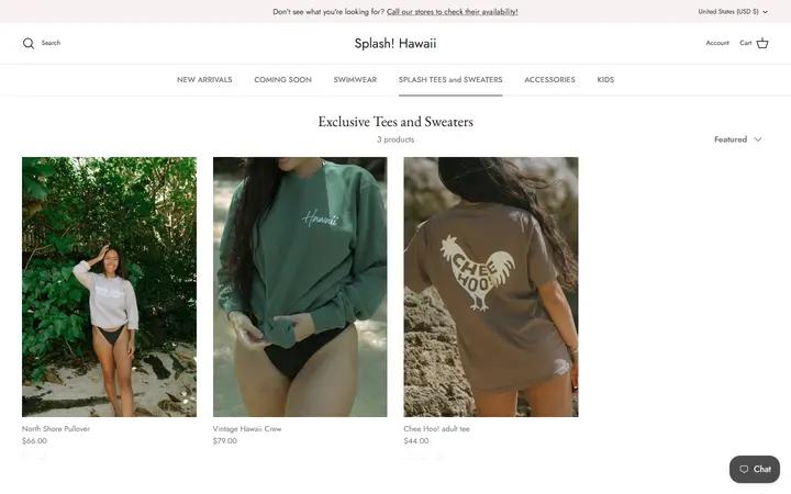/collections/apparel — Splash! Hawaii Kailua