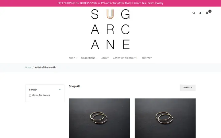 /store/collection/Artist%20of%20the%20Month — Sugarcane Shop