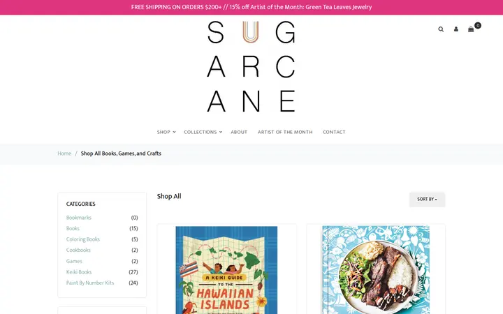 /store/category/Shop%20All%20Books%2C%20Games%2C%20and%20Crafts — Sugarcane Shop