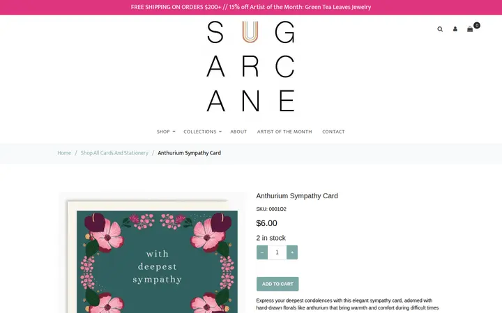 /store/product/Shop%20All%20Cards%20and%20Stationery/0001O2 — Sugarcane Shop