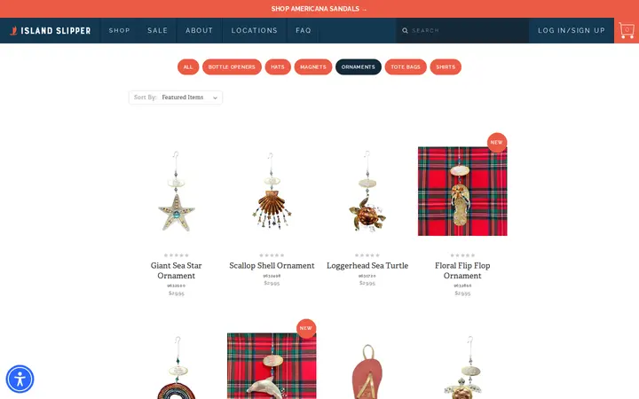/accessories/ornaments — Island Slipper at Royal Hawaiian Center