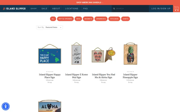 /accessories/signs — Island Slipper at Royal Hawaiian Center