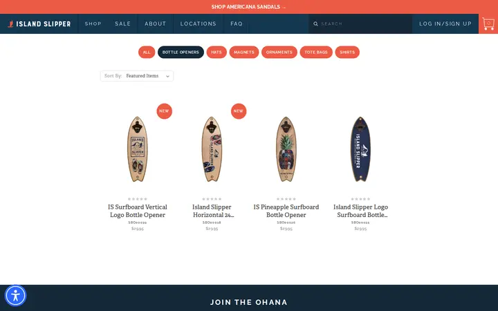 /accessories/bottle-openers — Island Slipper at Royal Hawaiian Center
